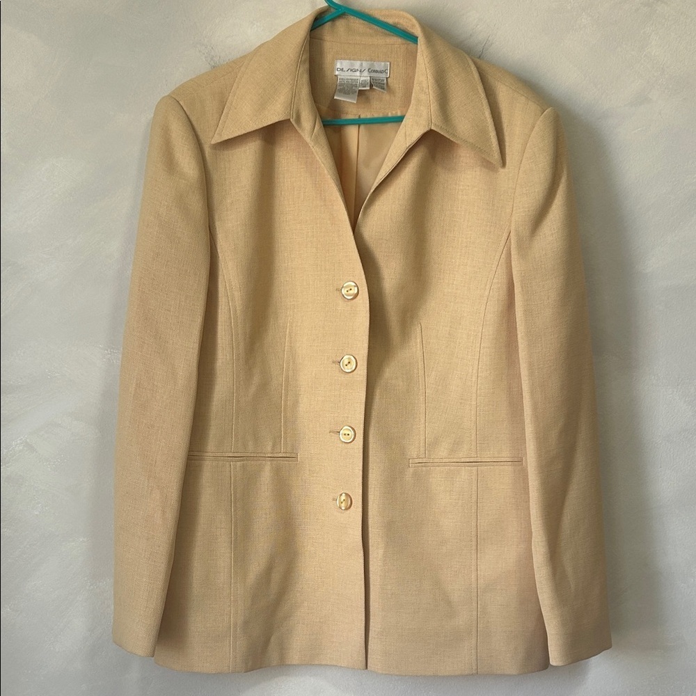 Vintage butter yellow blazer suit jacket y2k size S-M